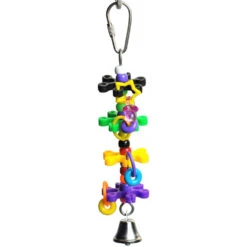 A&E Cage Company Happy Beaks Tiny Rings & Stars Bird Cage Toy