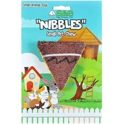 A&E Cage Company Nibbles Loofah Pizza Slice Small Pet Toy