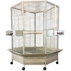 Corner Bird Cage - Black (61"x48"x73")