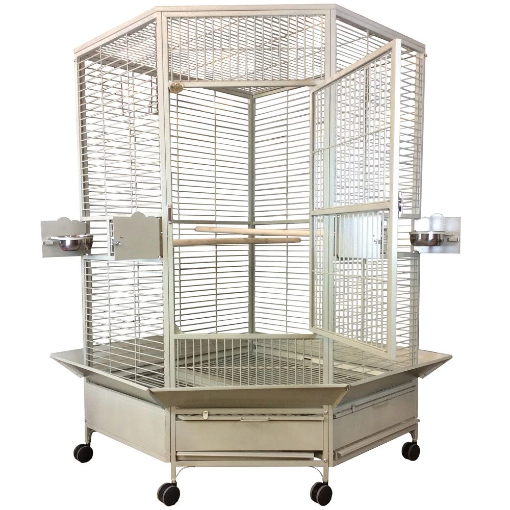 Corner Bird Cage - Black (61"x48"x73") 3 Corner Bird Cage - Black (61"x48"x73")