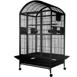 Dome Top Bird Cage - Black (36"x28"x65")