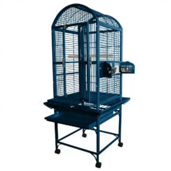 Dome Top Bird Cage - Blue (18"x18"x51") -Bird Supply Store dome top bird cage blue 18 x18 x51 73