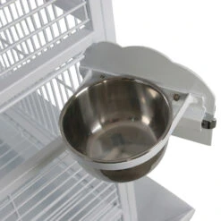 Dome Top Bird Cage - White (18"x18"x51") -Bird Supply Store dome top bird cage white 18 x18 x51 88