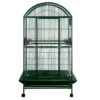Dome Top Bird Cage With 1" Bar Spacing - Green (40"x30"x75") -Bird Supply Store dome top bird cage with 1 bar spacing green 40 x30 x75 69