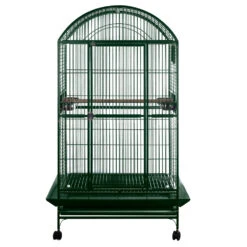 Dome Top Bird Cage With 1" Bar Spacing - Green (40"x30"x75")