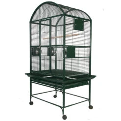 Dome Top Bird Cage With 3/4" Bar Spacing - Green (32"x23"x63")