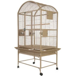 Dome Top Bird Cage With 3/4" Bar Spacing - Sandstone (32"x23"x63")