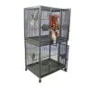 Double Stack Breeder Bird Cage - Platinum (40"x30"x73") -Bird Supply Store double stack breeder bird cage platinum 40 x30 x73 57