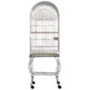 Economy Dome Top Bird Cage - Platinum (20"x20"x68") -Bird Supply Store economy dome top bird cage platinum 20 x20 x68 76