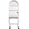 Economy Dome Top Bird Cage - White (20"x20"x68") 2 Economy Dome Top Bird Cage - White (20"x20"x68") -Bird Supply Store economy dome top bird cage white 20 x20 x68 76