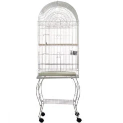 Economy Dome Top Bird Cage - White (20"x20"x68")