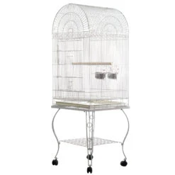 Bird Supply Store -Bird Supply Store economy dome top bird cage white 20 x20 x68 85