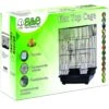 Flat Top Cage In Retail Box - Black (18"x14"x22") -Bird Supply Store flat top cage in retail box black 18 x14 x22 41