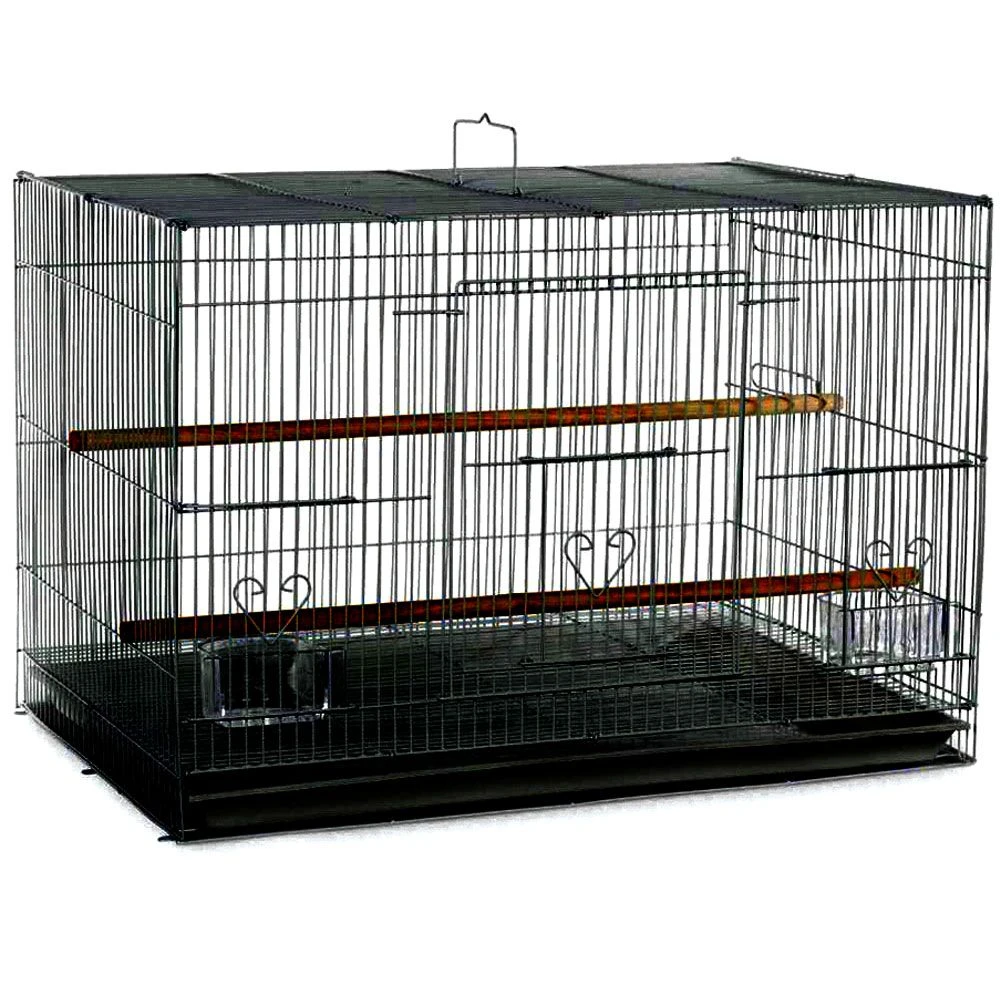 Flight Bird Cage - Black (24"x16"x16") 3 Flight Bird Cage - Black (24"x16"x16")