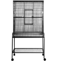 Flight Cage & Stand - Black (32"x21"x63")