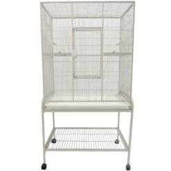 Flight Cage & Stand - White (32"x21"x63")