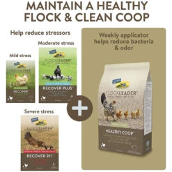 FlockLeader Recover Plus Poultry Water Supplement, 8-oz -Bird Supply Store flockleader recover plus poultry water supplement 8 oz 100