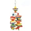 Happy Beaks Toy - 4 Chain & Wooden Blocks -Bird Supply Store happy beaks toy 4 chain wooden blocks 54