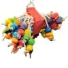 Happy Beaks Toy - Cluster With Hanging Wood Balls (Medium) -Bird Supply Store happy beaks toy cluster with hanging wood balls medium 93