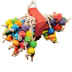 Happy Beaks Toy - Cluster With Hanging Wood Balls (Medium)