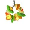 Happy Beaks Toy - Deluxe Fruit & Nut Ring Jr. -Bird Supply Store happy beaks toy deluxe fruit nut ring jr 70