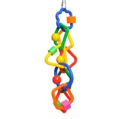 Happy Beaks Toy - Plastic Rings & Blocks