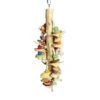 Happy Beaks Toy - Real Wood With Hanging Wood Cylinders -Bird Supply Store happy beaks toy real wood with hanging wood cylinders 74