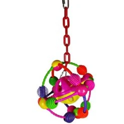 Happy Beaks Toy - Space Ball On A Chain