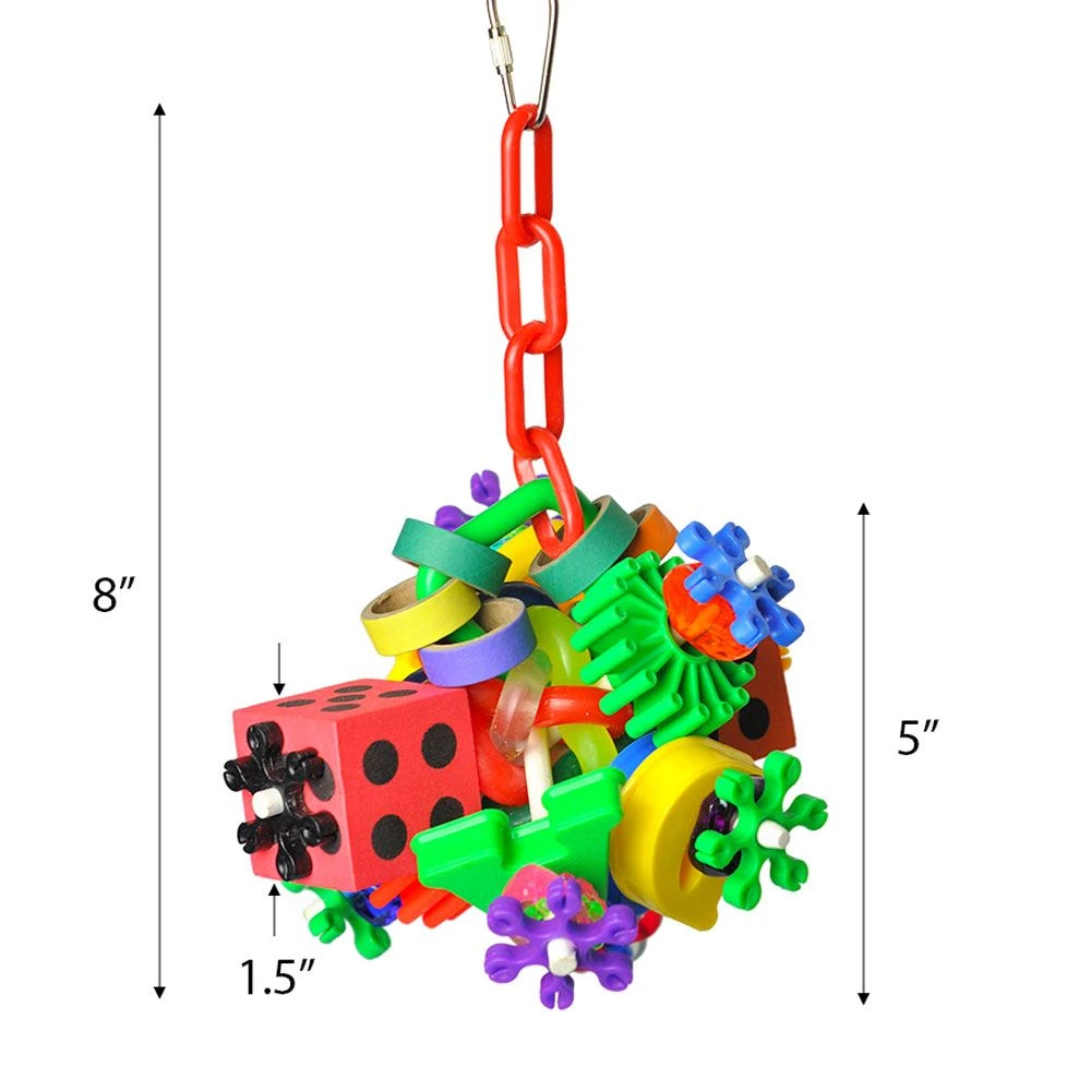 Happy Beaks Toy - Super Cluster With Dice 4 Happy Beaks Toy - Super Cluster With Dice - Image 2