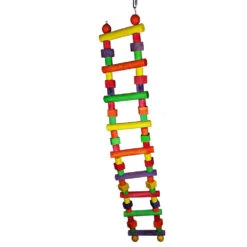 Happy Beaks Toy - Wood Block Ladder (Large)