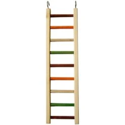 Happy Beaks Toy - Wooden Hanging Ladder - 1/2" Diameter (20"x5.25")