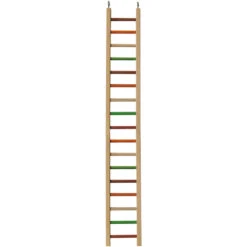 Happy Beaks Toy - Wooden Hanging Ladder - 1/2" Diameter (38"x5.25")