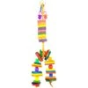 Happy Beaks Toy - Wooden Spoon With Bagels, Blocks & Beads -Bird Supply Store happy beaks toy wooden spoon with bagels blocks beads 54