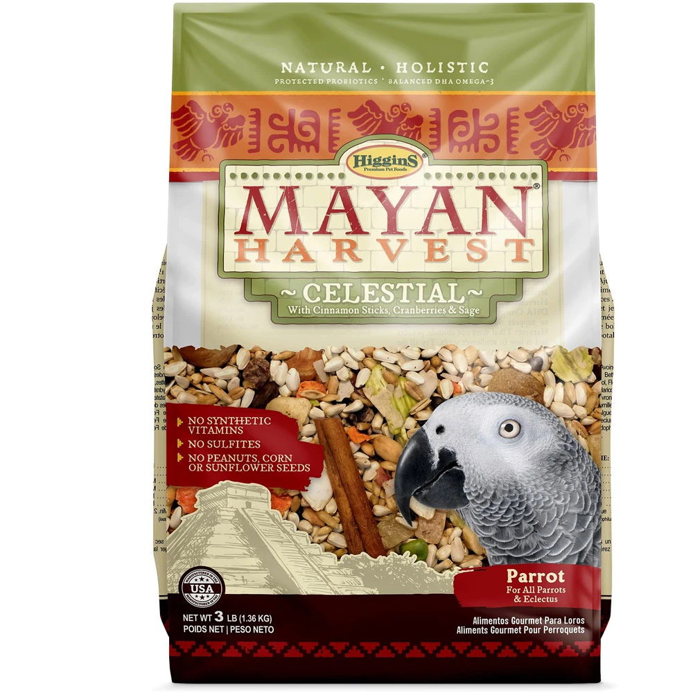 Higgins Mayan Harvest Celestial Parrot Food, 3-lb Bag 3 Higgins Mayan Harvest Celestial Parrot Food, 3-lb Bag