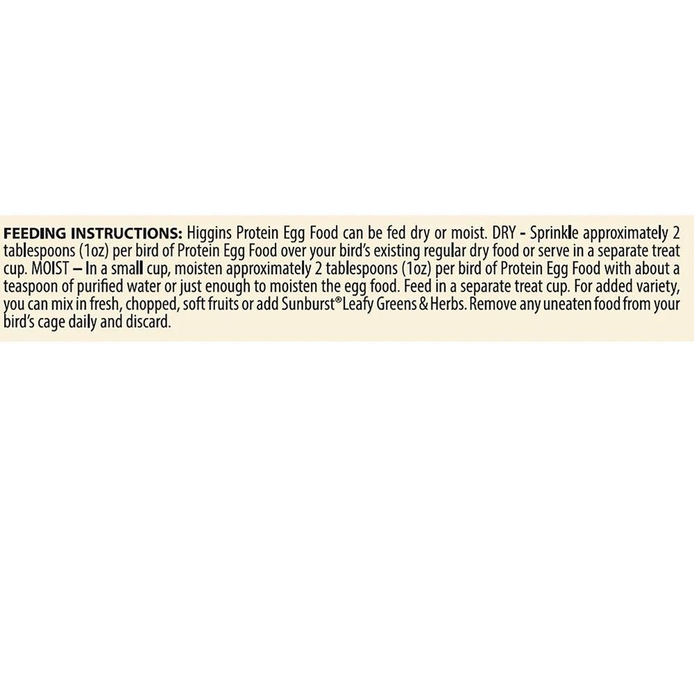 Higgins Protein Egg Bird Food, 5-oz 5 Higgins Protein Egg Bird Food, 5-oz - Image 3