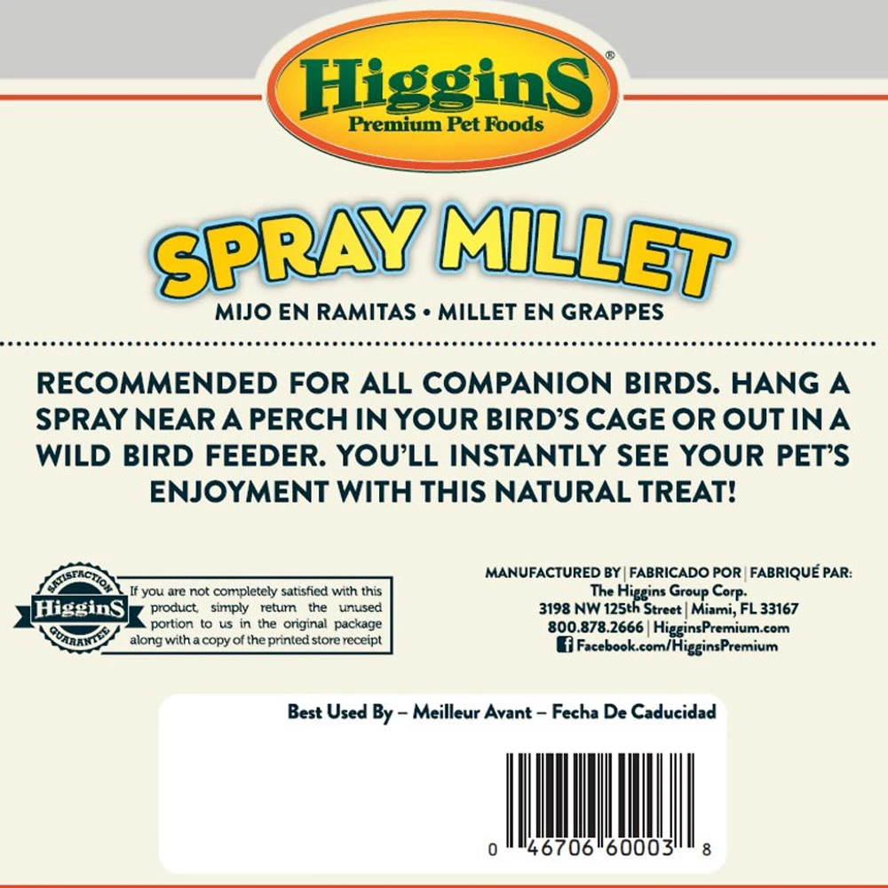 Higgins Spray Millet Bird Treats 25-lb Bag 5 Higgins Spray Millet Bird Treats 25-lb Bag - Image 3