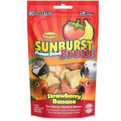 Higgins Sunburst Freeze Dried Fruit Strawberry Banana Bird Treats, .5-oz Bag