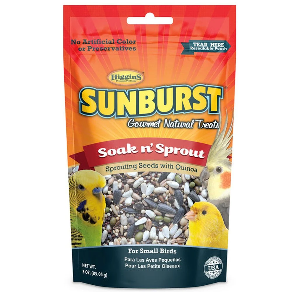 Higgins Sunburst Soak N' Sprout Gourmet Treats, 3-oz 3 Higgins Sunburst Soak N' Sprout Gourmet Treats, 3-oz