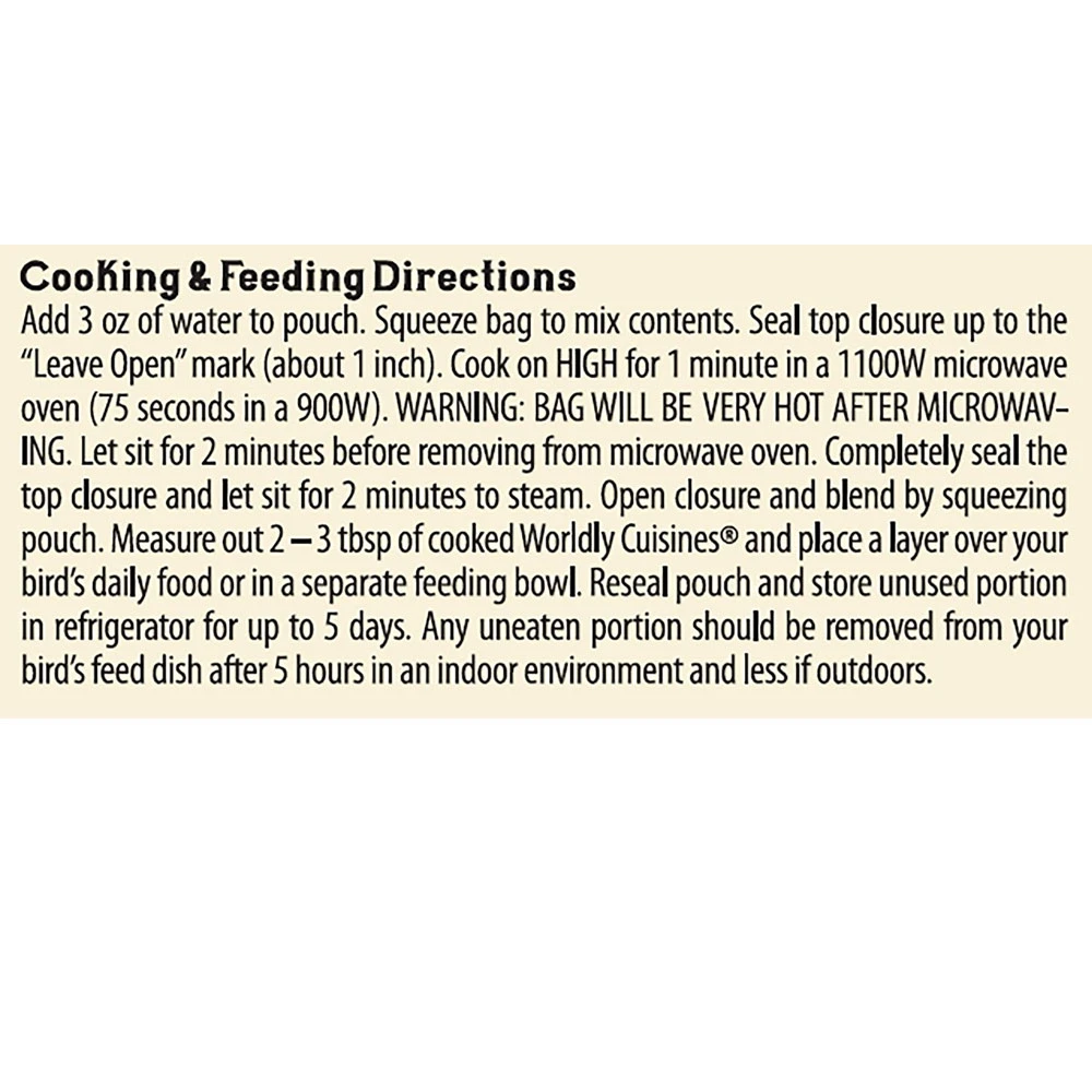 Higgins Worldly Cuisines African Sunset Bird Treats, 2-oz Bag 6 Higgins Worldly Cuisines African Sunset Bird Treats, 2-oz Bag - Image 4