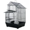 House Top Cage In Retail Box - Black (16"x14"x23") -Bird Supply Store house top cage in retail box black 16 x14 x23 36