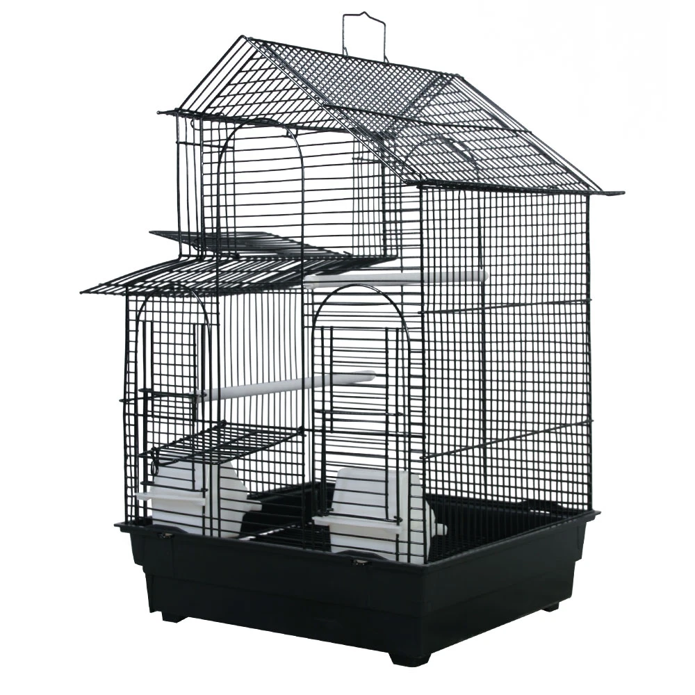 House Top Cage In Retail Box - Black (16"x14"x23") 3 House Top Cage In Retail Box - Black (16"x14"x23")