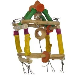 Java Wood Toy - Hanging Single Tower (Medium)