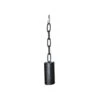Metal Pipe Bell On A Chain Black - Medium -Bird Supply Store metal pipe bell on a chain black medium 40