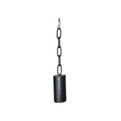 Metal Pipe Bell On A Chain Black - Medium