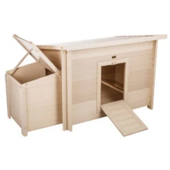 New Age Pet Fontana Chicken Barn In Tan Maple (29.40" L X 52.40" W X 29.10" H) -Bird Supply Store new age pet fontana chicken barn in tan maple 29 40 l x 52 40 w x 29 10 h 104