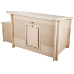 New Age Pet Fontana Chicken Barn In Tan Maple (29.40" L X 52.40" W X 29.10" H) -Bird Supply Store new age pet fontana chicken barn in tan maple 29 40 l x 52 40 w x 29 10 h 106