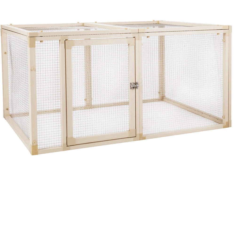New Age Pet Fontana Chicken Pen Maple (34" L X 47" W X 24.50" H) 4 New Age Pet Fontana Chicken Pen Maple (34" L X 47" W X 24.50" H) - Image 2