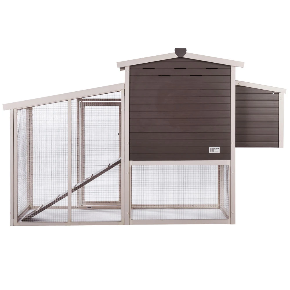 New Age Pet Hampton Chicken Barn With Pen Gray/Antique White (29.90" L X 74.80" W X 46.50" H) 6 New Age Pet Hampton Chicken Barn With Pen Gray/Antique White (29.90" L X 74.80" W X 46.50" H) - Image 4