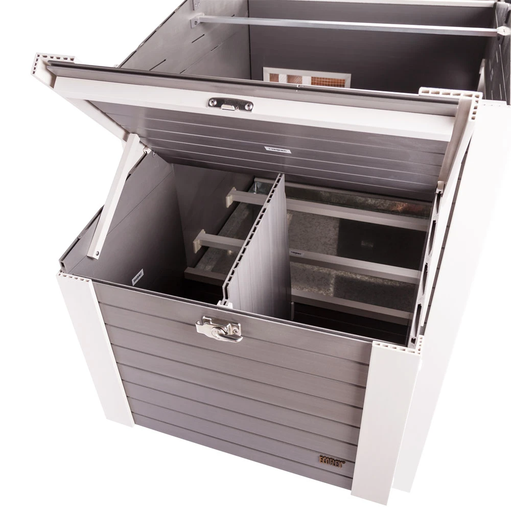 New Age Pet Hampton Chicken Barn With Pen Gray/Antique White (29.90" L X 74.80" W X 46.50" H) 9 New Age Pet Hampton Chicken Barn With Pen Gray/Antique White (29.90" L X 74.80" W X 46.50" H) - Image 7