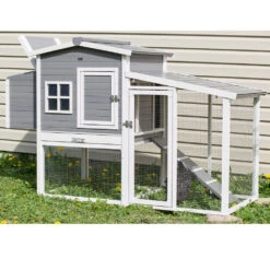 New Age Pet Hampton Chicken Barn With Pen Gray/Antique White (29.90" L X 74.80" W X 46.50" H) 19 New Age Pet Hampton Chicken Barn With Pen Gray/Antique White (29.90" L X 74.80" W X 46.50" H) -Bird Supply Store new age pet hampton chicken barn with pen gray antique white 29 90 l x 74 80 w x 46 50 h 115